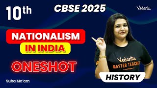 Nationalism in India Oneshot  Class 10 History  CBSE 2025  Suba maam [upl. by Ledniahs]