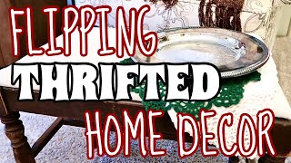 THRIFT FLIPPING home decor on a budget [upl. by Airdnalahs]