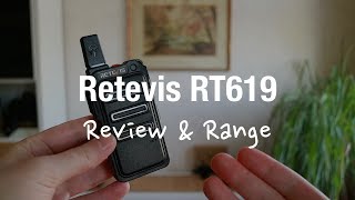 Retevis RT619 Licence Free Walkie Talkies Review and Range Test [upl. by Trella400]