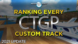 MKWii Ranking Every CTGP Custom Track 2021 Update [upl. by Naimad]