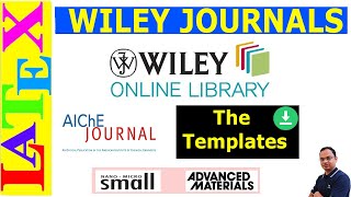 LaTeX Template for Wiley Journals  AIChE J  Small  Advanced Materials  Others [upl. by Kawai]