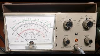 Heathkit IM28 VTVM Restored and Alignment [upl. by Enibas]