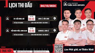 Trực Tiếp  Thiên KhôiTMT  Sang vs EGOLong Lê  Kamachi  2vs2 Random  BLV Dũng Hổ  04102024 [upl. by Anirbys]