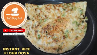 Instant rice flour dosa recipe in TamilRice flour dosaHow to make instant rice flour dosa [upl. by Enaed]