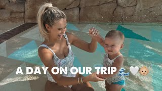 A DAY ON OUR TRIP AWAY🌊🥺👶🏼 🤍  VLOG  MOLLYMAE [upl. by Cartwell]