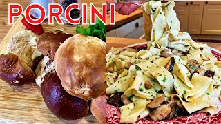 How to Make Pappardelle ai Porcini  Fresh Porcini Mushroom Pasta like an Italian [upl. by Hcir]