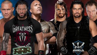 Roman Reigns Rock amp Randy Orton Vs The Shield In WWE 2K24 [upl. by Nelleus]