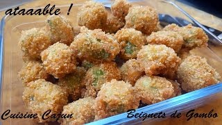 Cuisine Cajun  Beignets de Gombo [upl. by Nilloc759]