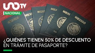 ¡Aprovecha ¿Quiénes pueden obtener 50 de descuento en costo de pasaporte en 2023 [upl. by Nylaf]