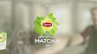 360° Video New Lipton Magnificent Matcha Tea Takes You Inside the Cup [upl. by Kenzi]