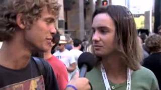 Tame Impala Laneway Festival Interview [upl. by Enaasiali881]