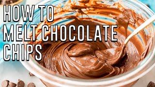 How to Melt Chocolate Chips in the Microwave shorts [upl. by Nura]