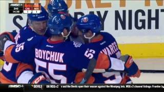 Blackhawks vs Islanders Recap 100915 [upl. by Litnahs]