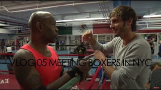 VLOG 05  MEETING BOXERS IN NYC  Antoine Auriol [upl. by Allesor]