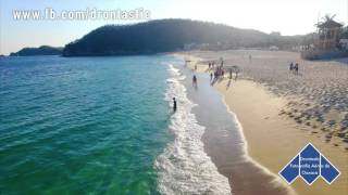 Dron Oaxaca Chahue Bay Drone flyby at sunset  Bahía Chahue a vuelo de Dron Blue Flag Award [upl. by Adiarf]