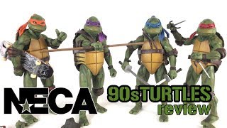 Gamestop Exclusive NECA TOYS Teenage Mutant Ninja Turtles 1990 Movie  Action Figure Review [upl. by Spence571]