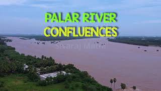 Palar river confluence with tributaries at different locations  4K AerialView DroneView [upl. by Aleciram]