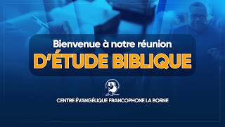 REUNION DETUDE BIBLIQUE MERCREDI 02 OCTOBRE 2024 [upl. by Yelekalb]