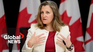 “What kind of Canada do you want to live in” Freeland outlines changes to capital gains tax  FULL [upl. by Bald38]