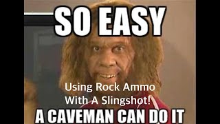 Using Rock Ammo With A Slingshot [upl. by Caughey]