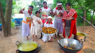 Village style fish curry and vegetables recipe cooking for village people  villfood Kitchen [upl. by Etnauq]