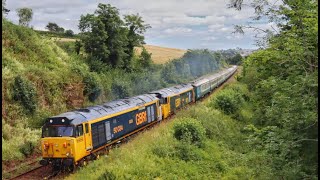 Mazey Day 2024 Railtours passing Wearde nr Saltash [upl. by Eliathan]