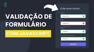 Como fazer VALIDAÇÃO DE FORMULÁRIO com Javascript  Validação Formulário Javascript [upl. by Richmond]