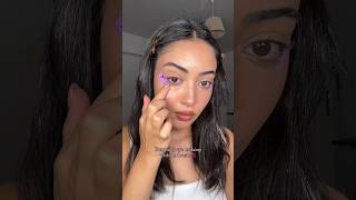 Burgundy Eye Makeup With No Brush✨ Makeup Hack 🍪💄 Makeup Tutorial For Beginners makeup skincare [upl. by Nydnarb]