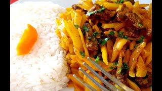 COCINA PERUANA  OLLUQUITO CON CARNE  DELICIOSO [upl. by Chevalier]