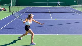 Zverev Yastremska Ruud Draper RBA amp More  IW 2023 Extra Practice Footage Vol 3 4k 60fps [upl. by Jourdan]