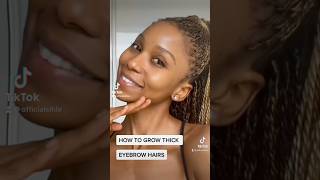 HOW TO GROW THICK EYEBROWS OR GROW BACK YOUR BROWS brows hair hairgrowth eyemakeup haircare [upl. by Ahsiei]