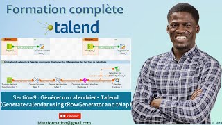 Générer un calendrier Generate calendar using tRowGenerator and tMap – Talend Data Integration 24 [upl. by Peonir381]