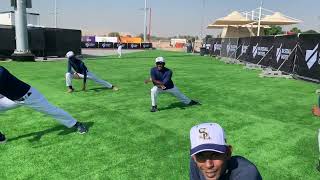 National baseball team practice in dubai [upl. by Annocahs]