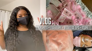 Lash Tech Diaries Managing Clients Stock And Business  A Day In My Life  Vlog  Minksbyv [upl. by Pacificas]