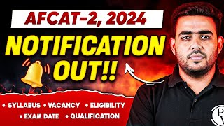 AFCAT2 2024 Official Notification is Out😱  Age Limit  Eligibility  Discussion [upl. by Codi107]