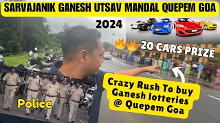 Quepem lottery 2024  Crazy Rush To Buy Ganesh lotteries at Quepem Goa  Lottery Distribution Quepem [upl. by Luciano]