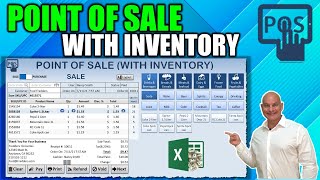 How To Make A Point Of Sale POS Application With Inventory In Excel Masterclass amp Free Download [upl. by Ynej]