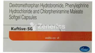 Kuftive SG Capsule Dextromethorphan Hydrobromide Phenylephrine Hydrochloride and Chlorpheniramine [upl. by Halilak]