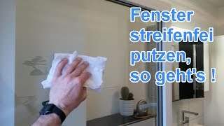 Fenster streifenfrei mit Hausmittel putzen Tipps amp Tricks  Fenster richtig sauber machen Anleitung [upl. by Liponis]