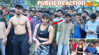 Amazing Public Reaction👀😍  Shirtless Bodybuilder In Public💪  Epic Reaction  Fit Punom [upl. by Nerra]