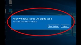 How to fix quotyour windows license will expire soonquot on windows 10 [upl. by Irab]