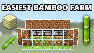 EASIEST Automatic Bamboo Farm in Minecraft 121 Super Fast amp Compact [upl. by Arissa676]