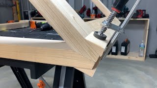 Making A Simple Style Folding Sawhorse  Feats WORX WX051 WX531 WX176 WX820  Woodworking [upl. by Ymar]