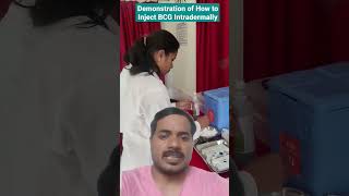 BCG Vaccine  Intradermal  Demonstration video shorts bcg hospital youtubeshorts [upl. by Slohcin]