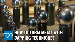 How to Use a Dapping Block to Form Metal [upl. by Hildebrandt]