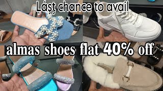 almas shoes sale Flat 50 amp 40 oFF last chance to avail  almas shoes sale 2024 [upl. by Ailb]