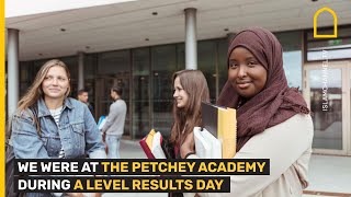 A Level Results Day 2023 We spoke to students at The Petchey Academy in Hackney [upl. by Loralee128]