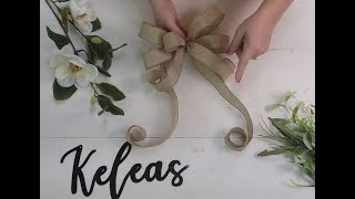 How to make a bow with hands easy bow making making a bow for all seasons bow tutorial [upl. by Leia]