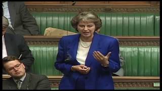 Theresa May maiden speech in the House of Commons  2 June 1997 [upl. by Haleelahk]