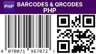 Php barcode and qr code generator [upl. by Flavian624]